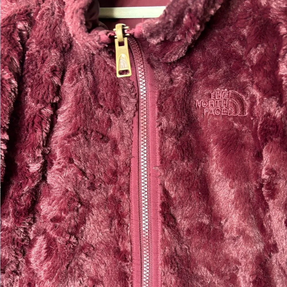 The North Face Girl’s Maroon Mossbud Swirl Insulated Reversible Jacket M 10/12 - Picture 14 of 16